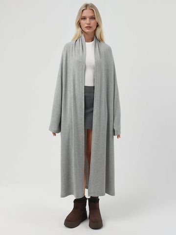Cappotto in maglia di Busem in grigio: frontale