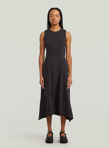 G-STAR Jurk in Zwart: voorkant