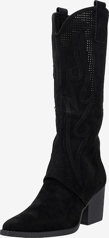 Salinyang Cowboy boot in Black: front