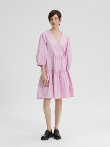 SELECTED Jurk 'Lise' in Roze