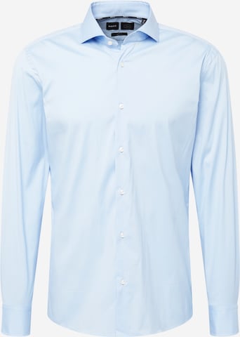 BOSS Black Slim fit Business shirt 'P-HANK' in Blue: front
