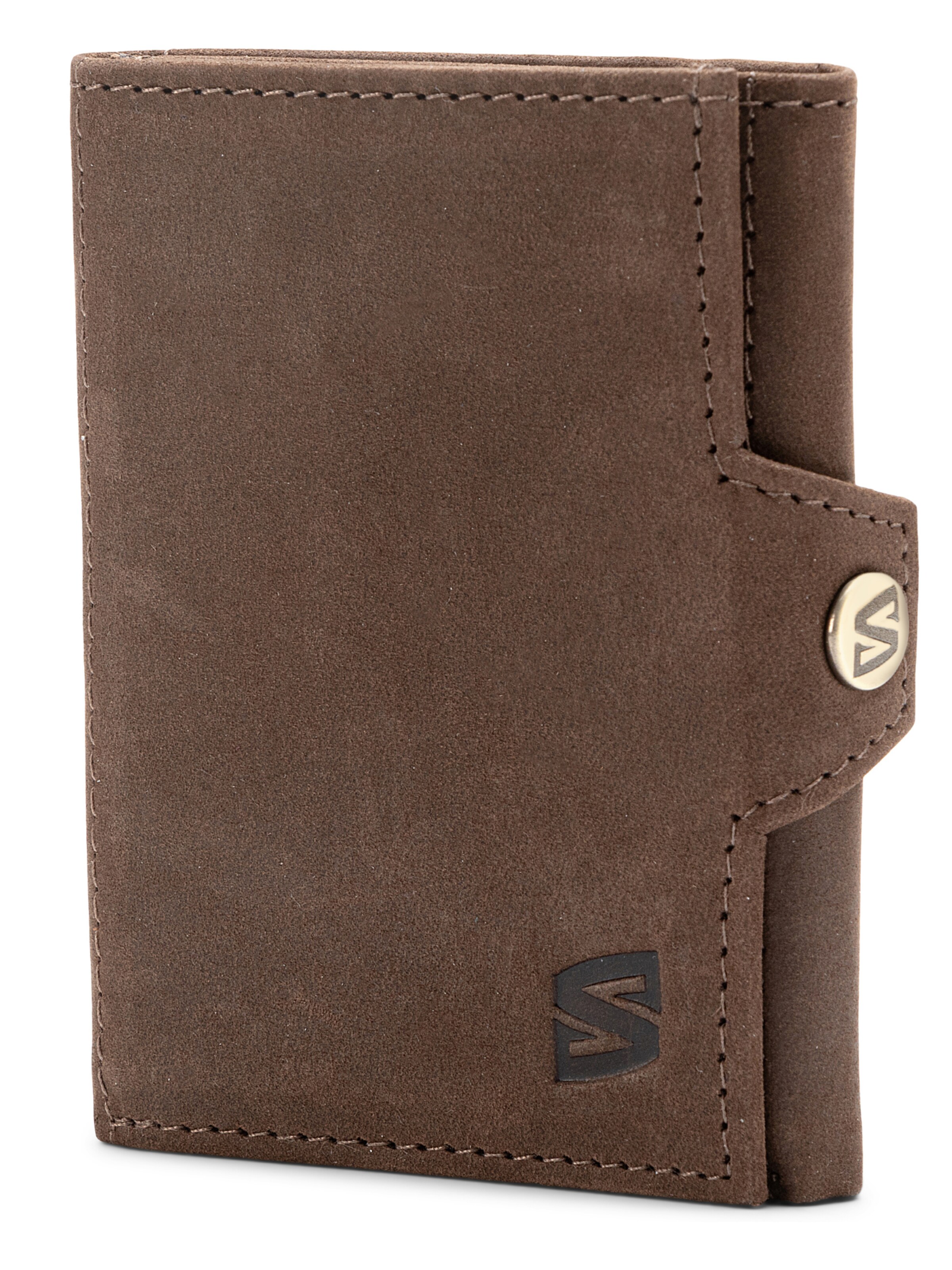 Porte-monnaies 'Genius' SERASAR en marron : devant