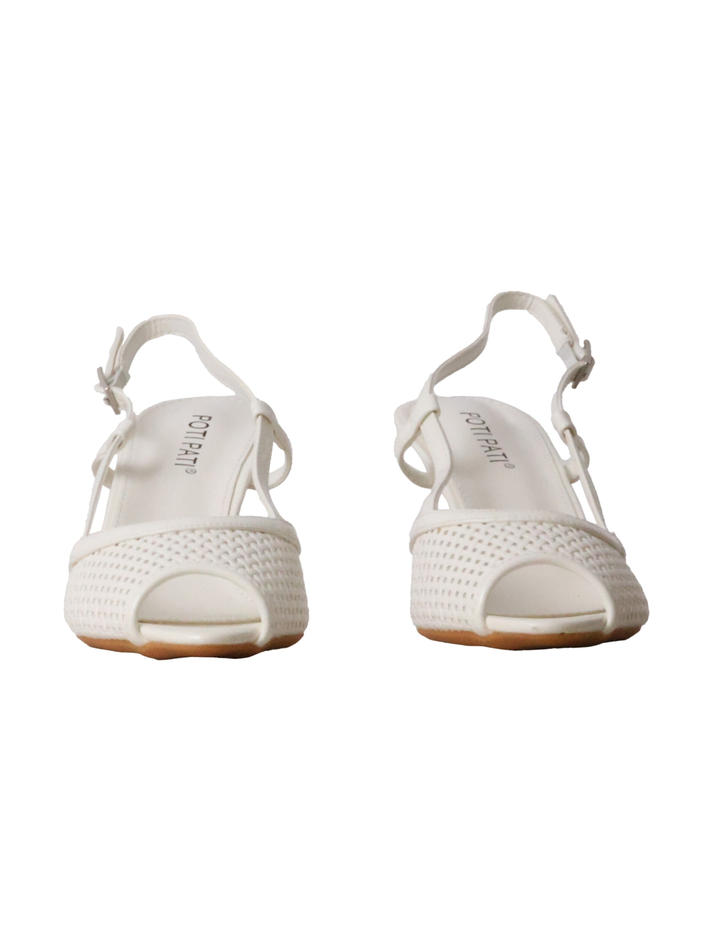 POTI PATI - Zapatos con plataforma 'Supermodische Pumps' en blanco