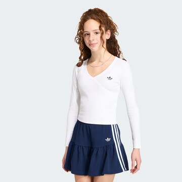 ADIDAS ORIGINALS Shirt in Wit: voorkant