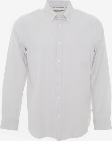 BIG STAR Regular fit Button Up Shirt ' GIBBERS ' in Grey: front