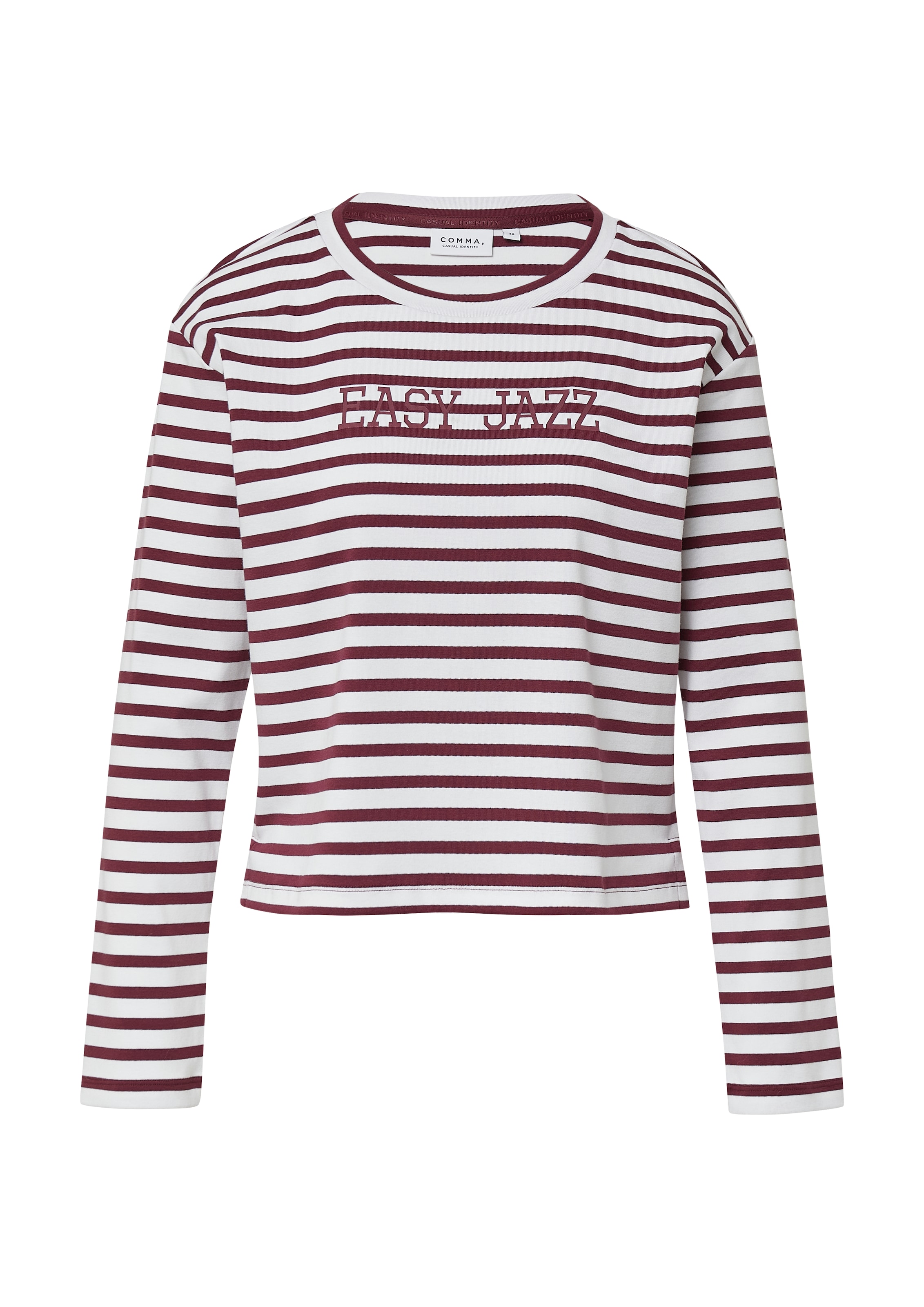 Sweat-shirt comma casual identity en rouge : devant