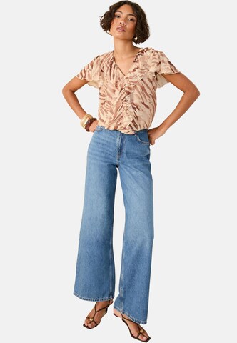 Friends Like These Bluse in Braun: Vorderseite