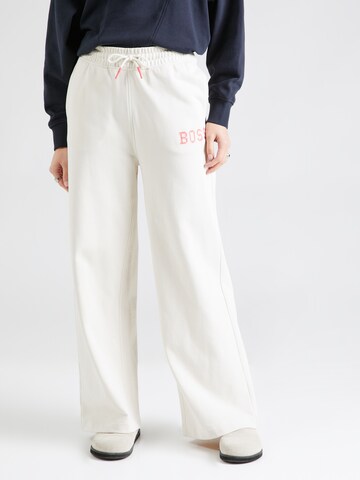 BOSS Wide leg Broek 'C_Epreppant_1' in Wit: voorkant