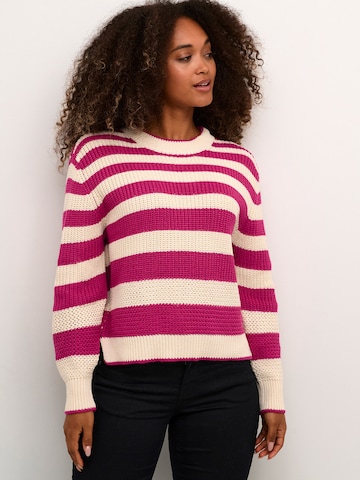 Pull-over 'Muka' Cream en rose : devant