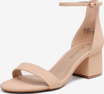 Dream Pairs Strap Sandals in Beige: front