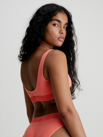 Calvin Klein Swimwear - Bustier Top de bikini en naranja