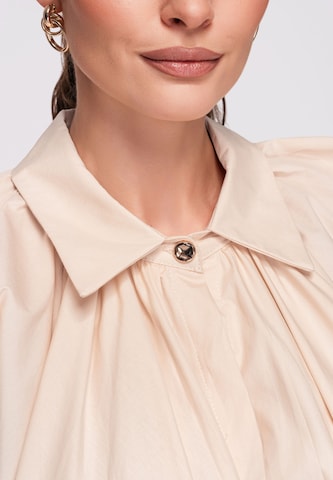 Ombre Blouse in Beige