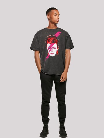 F4NT4STIC Shirt 'David Bowie' in Zwart