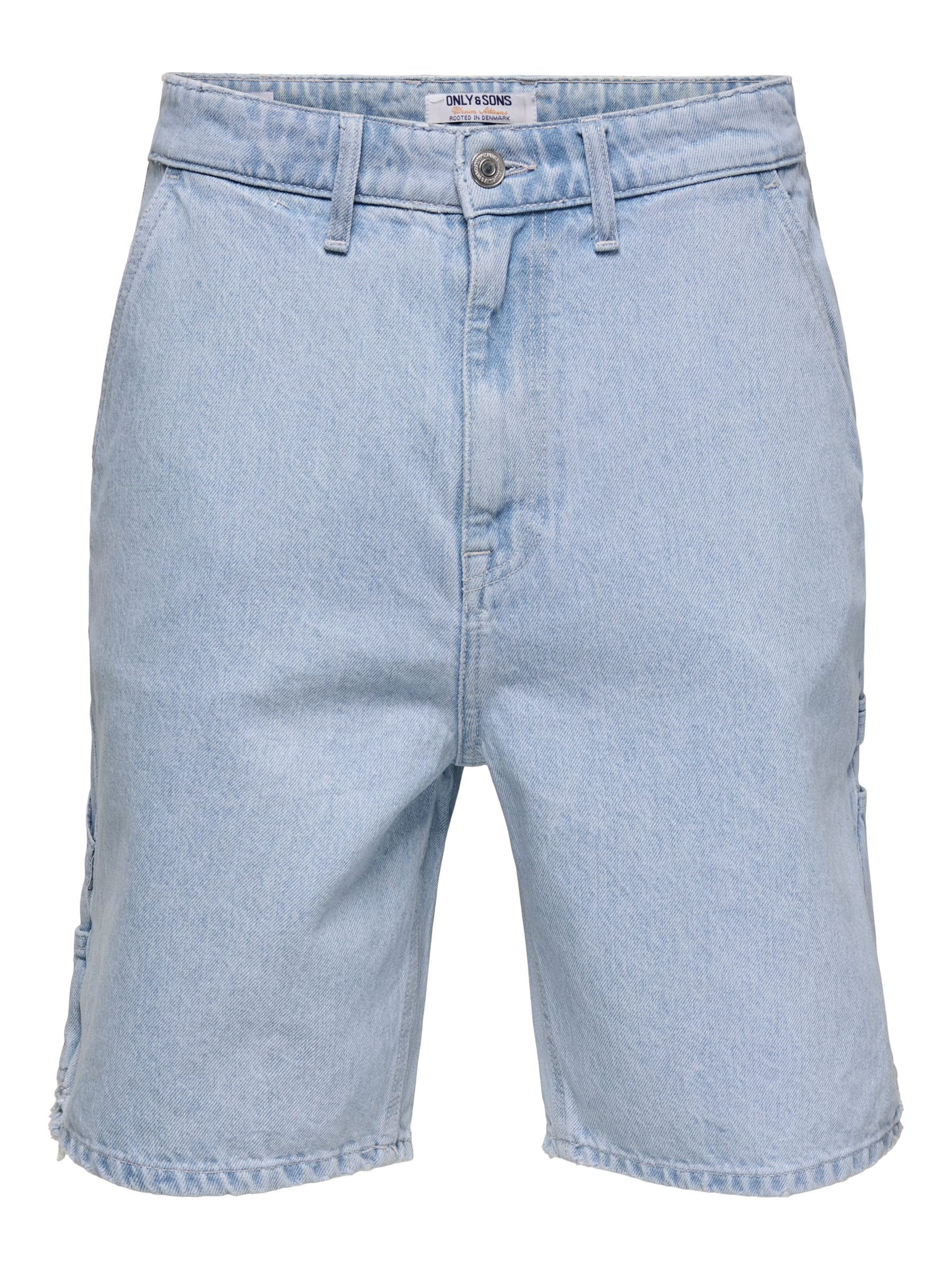 Only & Sons Loosefit Jeans 'ONSEdge' in Blauw: voorkant