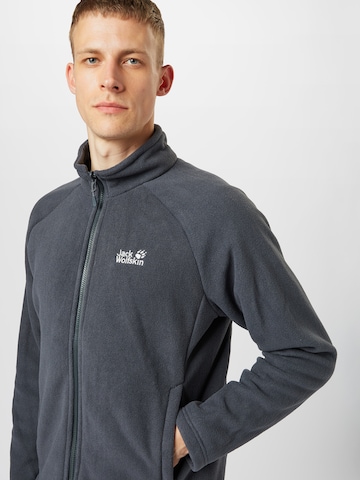 JACK WOLFSKIN Куртка в спортивном стиле 'MOUNT ISA' в Серый