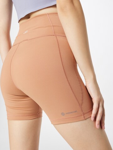 Skinny Pantalon de sport 'Studio' ADIDAS PERFORMANCE en orange