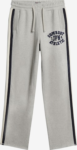 Regular Pantalon de sport Superdry en gris : devant