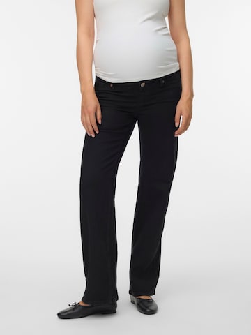 Vero Moda Maternity Wide leg Jeans 'VMMTessa' in Black: front