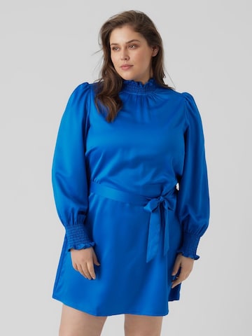 Vero Moda Curve Jurk in Blauw: voorkant