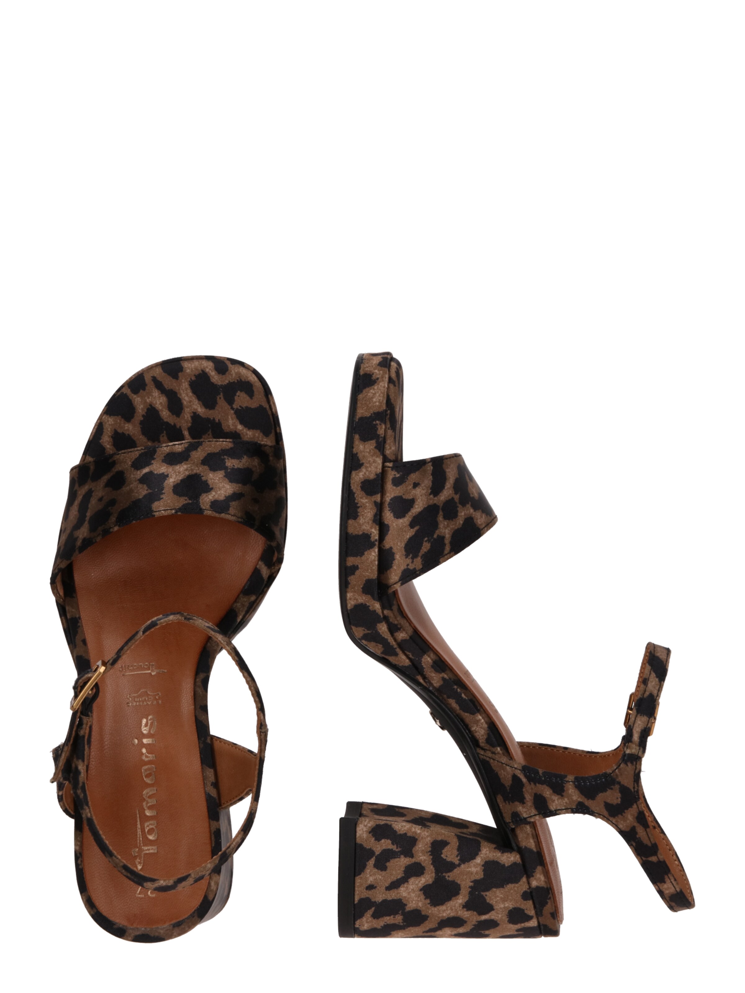 Tamaris - Sandálias com tiras em castanho