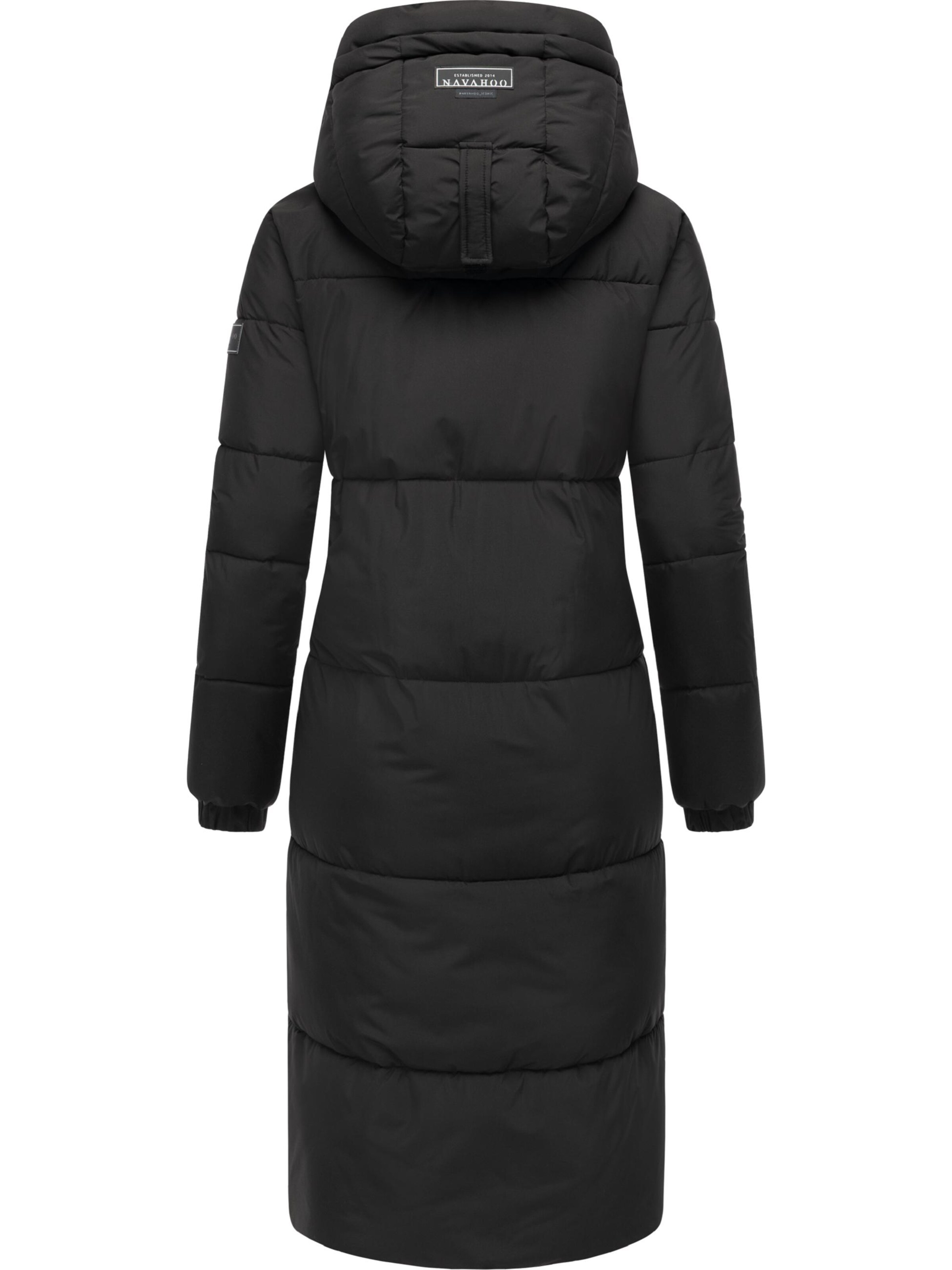 NAVAHOO Mantel in Schwarz