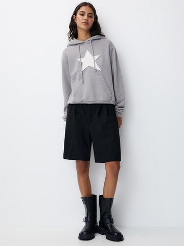 Pull&Bear Суичър в сиво