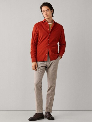 Hackett London Regular fit Overhemd in Oranje