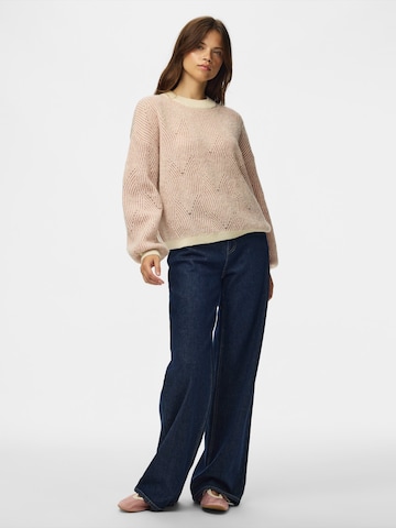 PIECES - Pullover 'PCJENNA' em branco