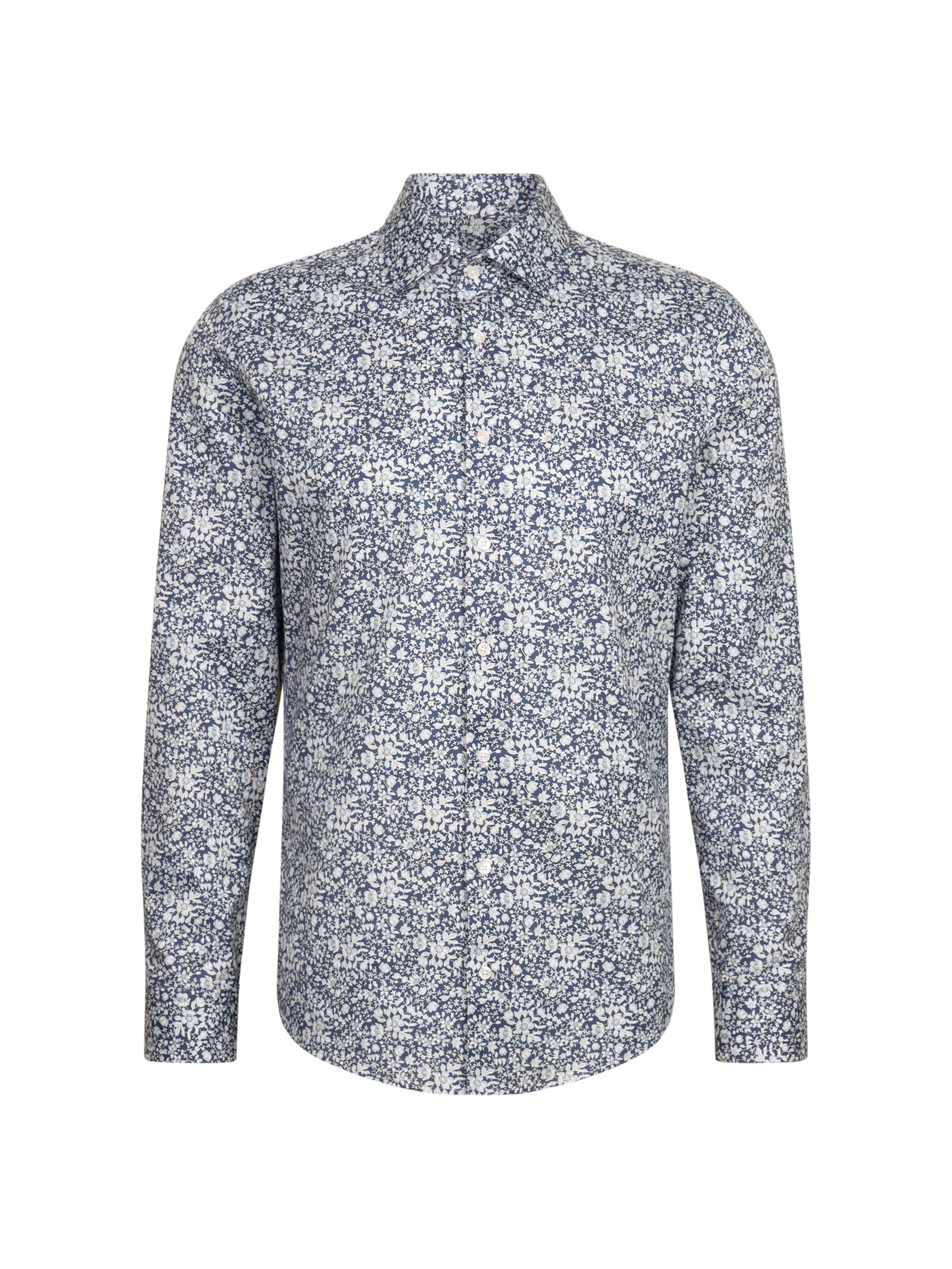 Coupe slim Chemise business 'Classic Essentials' SEIDENSTICKER en bleu : devant