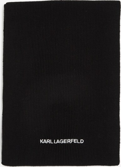 Karl Lagerfeld Sjal 'Essential' i sort / hvid, Produktvisning