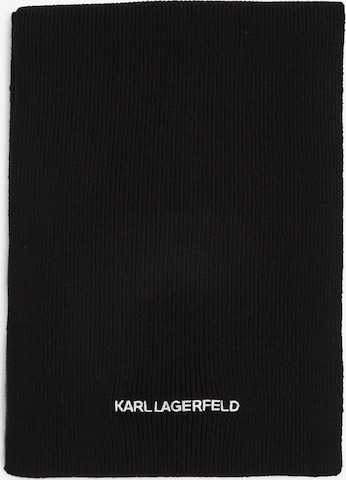 Karl Lagerfeld Scarf 'Essential' in Schwarz: predná strana