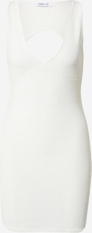 Robe de cocktail 'LAUREN' Femme Luxe en blanc : devant