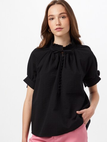 Birgitte Herskind - Blusa 'Gajol' em preto: frente