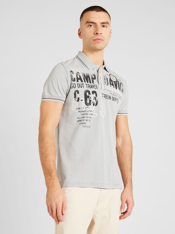 CAMP DAVID Shirt in Grey: front