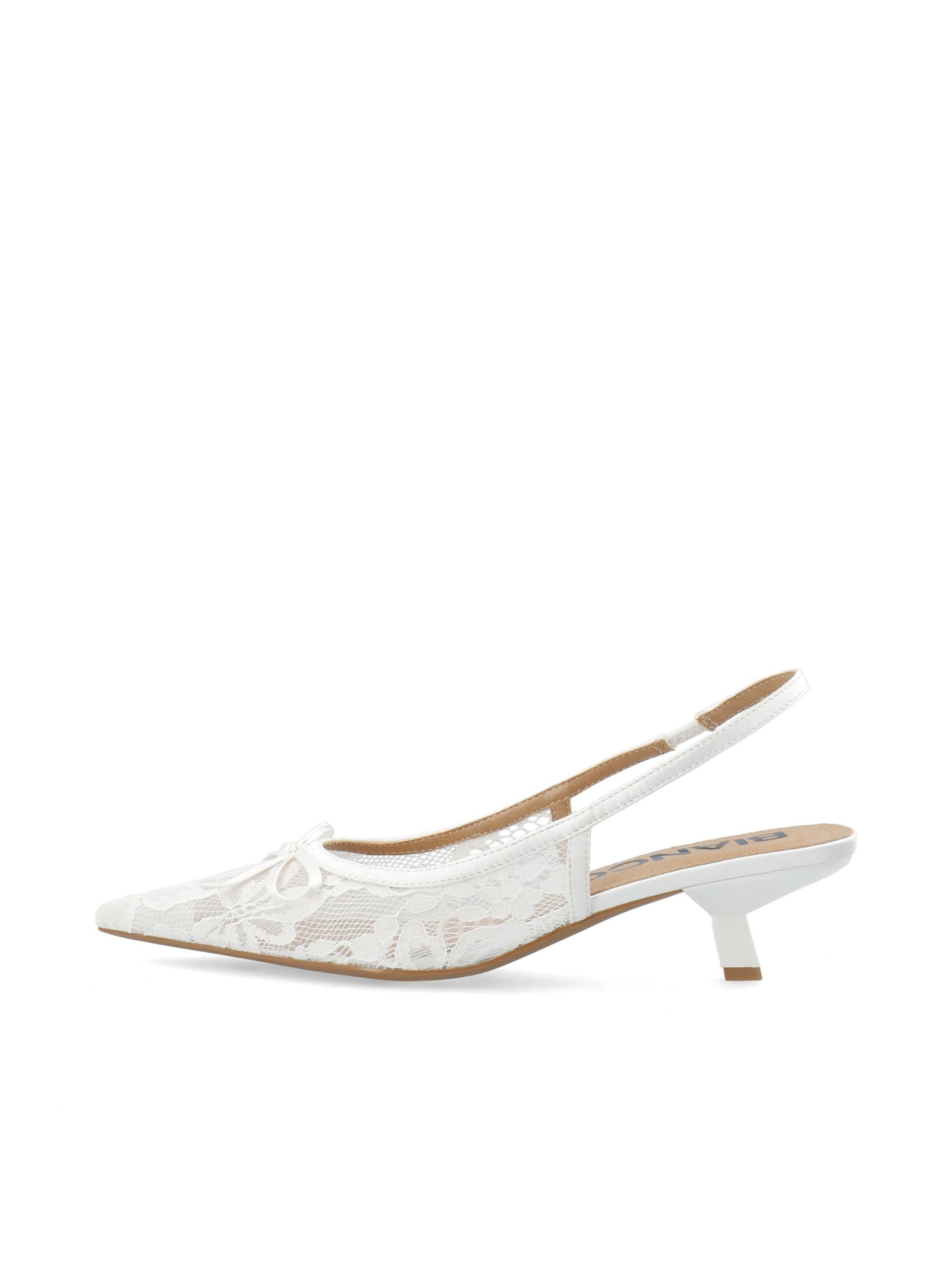 Bianco Slingback pumps 'Kristin' in White, Item view