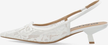 Escarpins à bride arrière 'Kristin' Bianco en blanc : devant