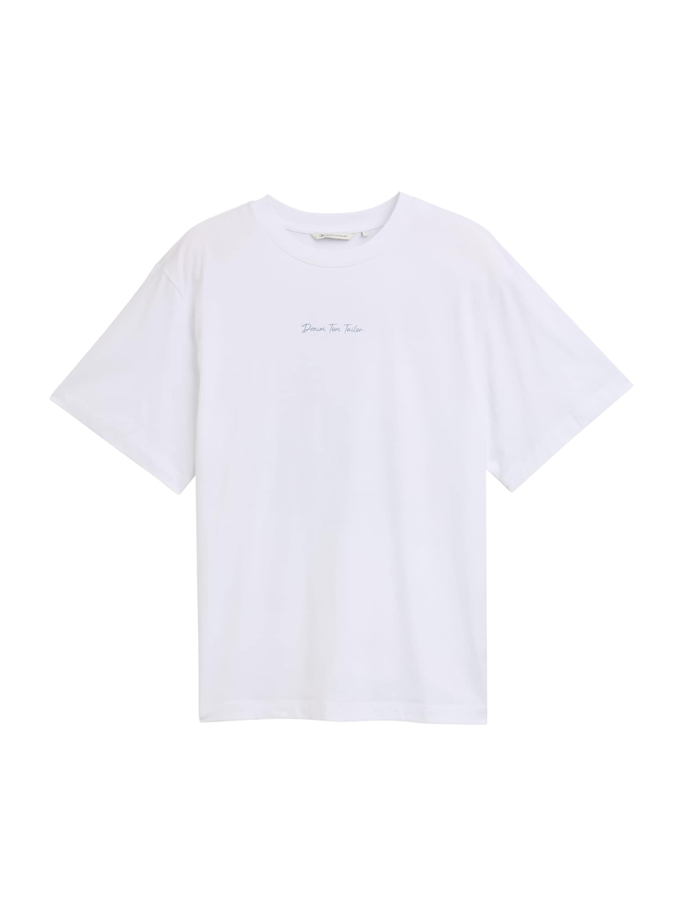 TOM TAILOR DENIM Shirt in Wit: voorkant