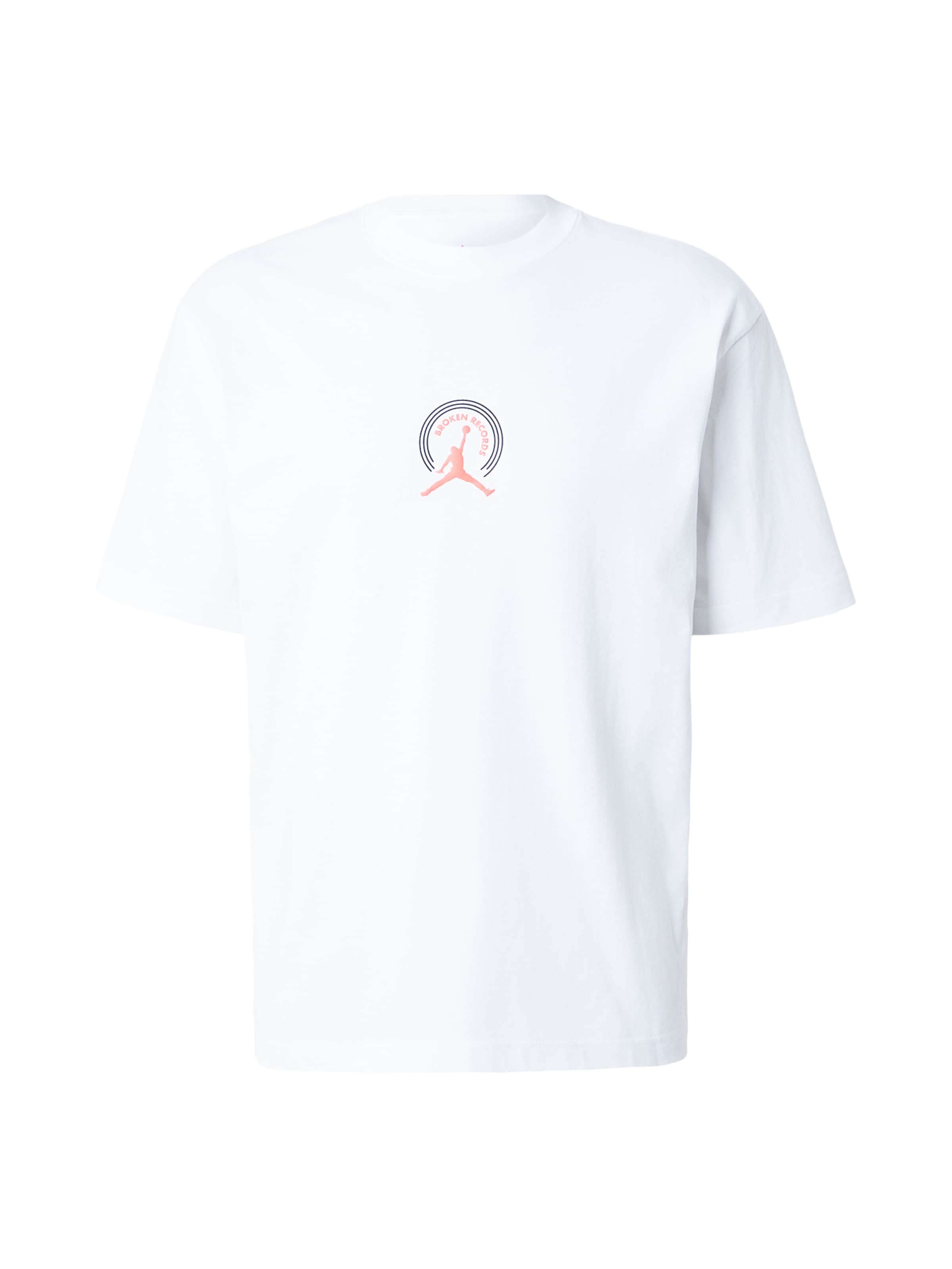 Jordan Camiseta 'NC RCRDS' en rojo claro / negro / blanco, Vista del producto