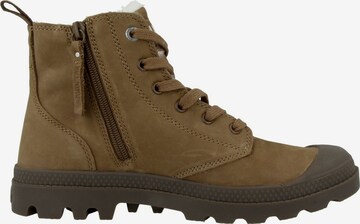 Palladium Lace-Up Ankle Boots 'Pampa' in Brown