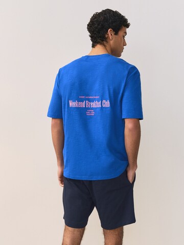 Next Lyhyt pyjama värissä sininen