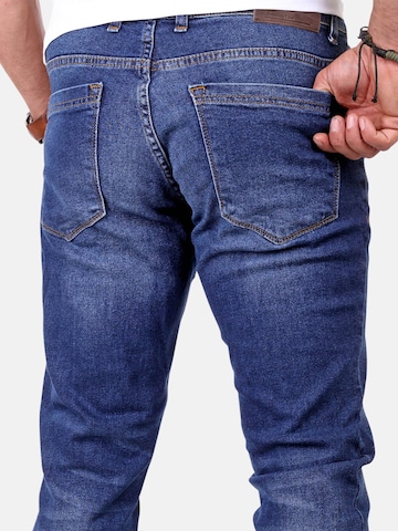 Reslad Slim fit Jeans 'Jeans Destroyed Stretch Denim' in Blue