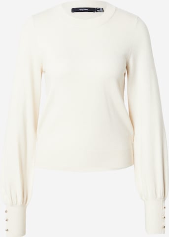Pulover 'VMHAPPY' de la VERO MODA pe bej: față