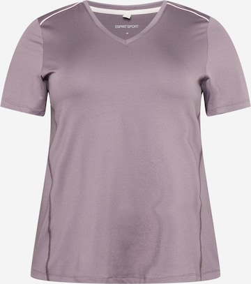 Esprit Sport Curvy Funkční tričko – šedá: přední strana