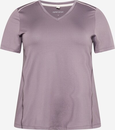 Esprit Sport Curvy Sportshirt in taupe / weiß, Produktansicht