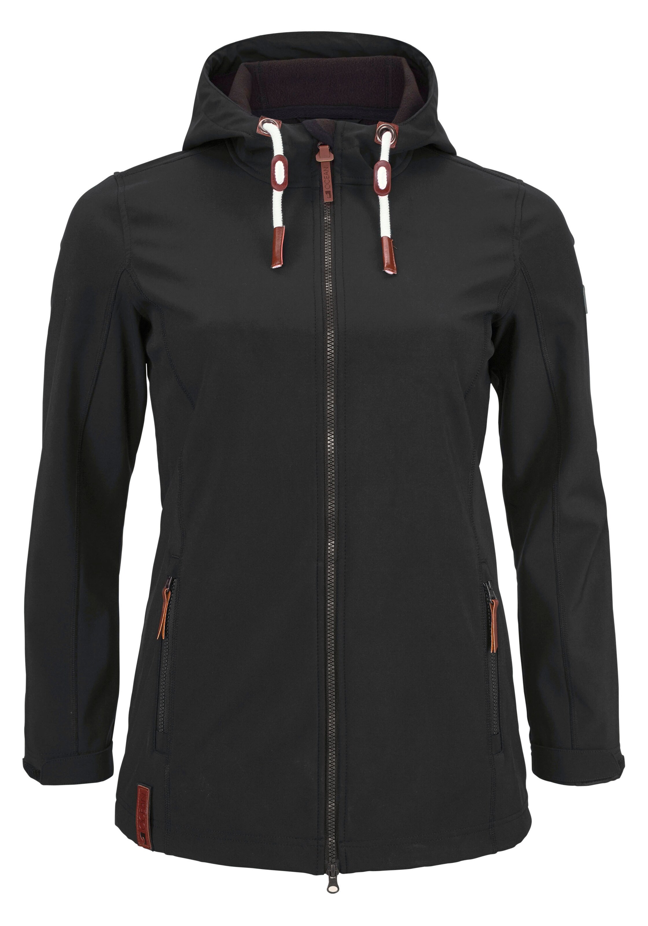 OCEAN SPORTSWEAR Softshelljacke in Schwarz: Vorderseite
