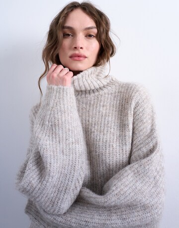 TOPSHOP Pletena obleka 'MILLA' | bež barva