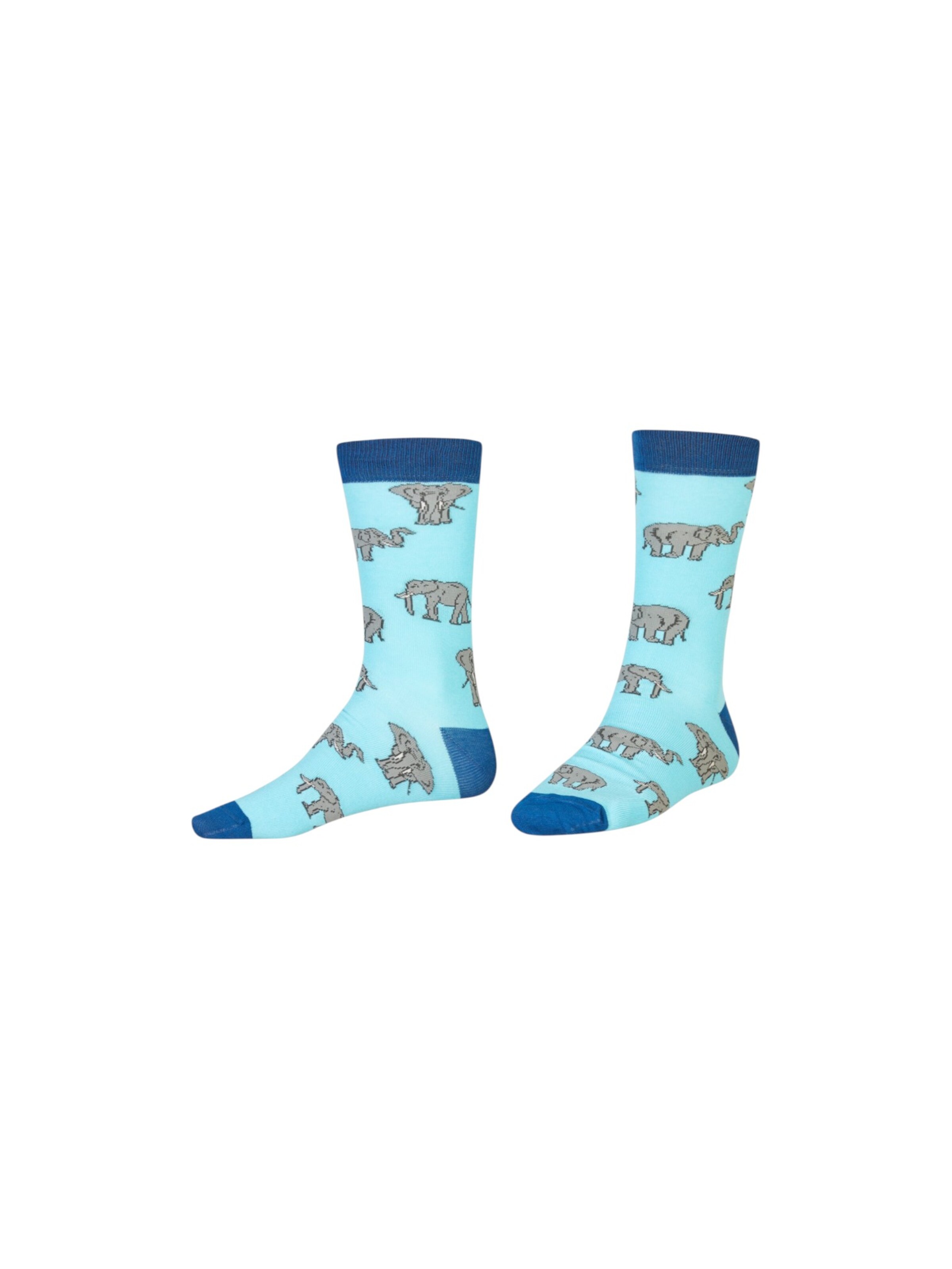 AbgeStrumpft Socks 'Elefanten' in Blue
