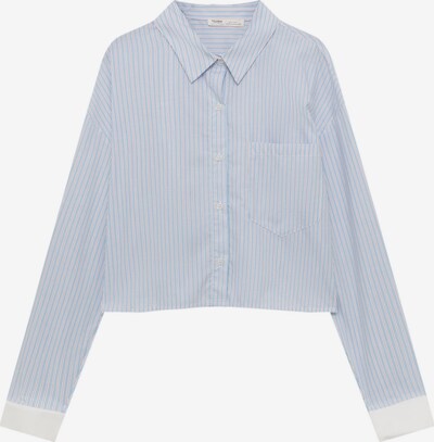 Camicia da donna Pull&Bear di colore blu chiaro / rosso vino / bianco, Visualizzazione prodotti