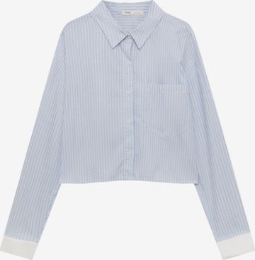 Pull&Bear Blouse in Wit: voorkant