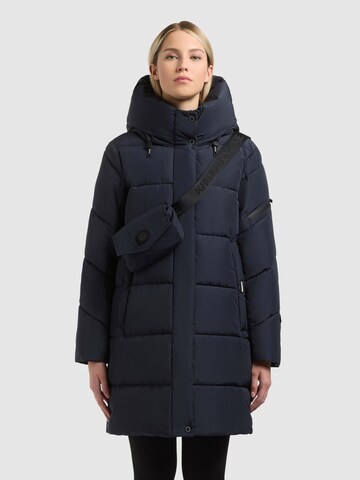 khujo - Sobretudo de inverno 'Emory' em azul: frente